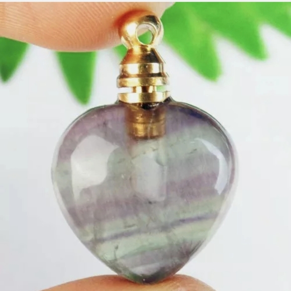 New Rainbow Fluorite Essential Oils Pendant. - Picture 3 of 7